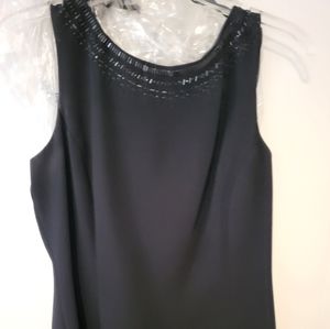 Sherri Martin Little Black Dress Beaded Collar, Lined, Freshly Dry Clean…